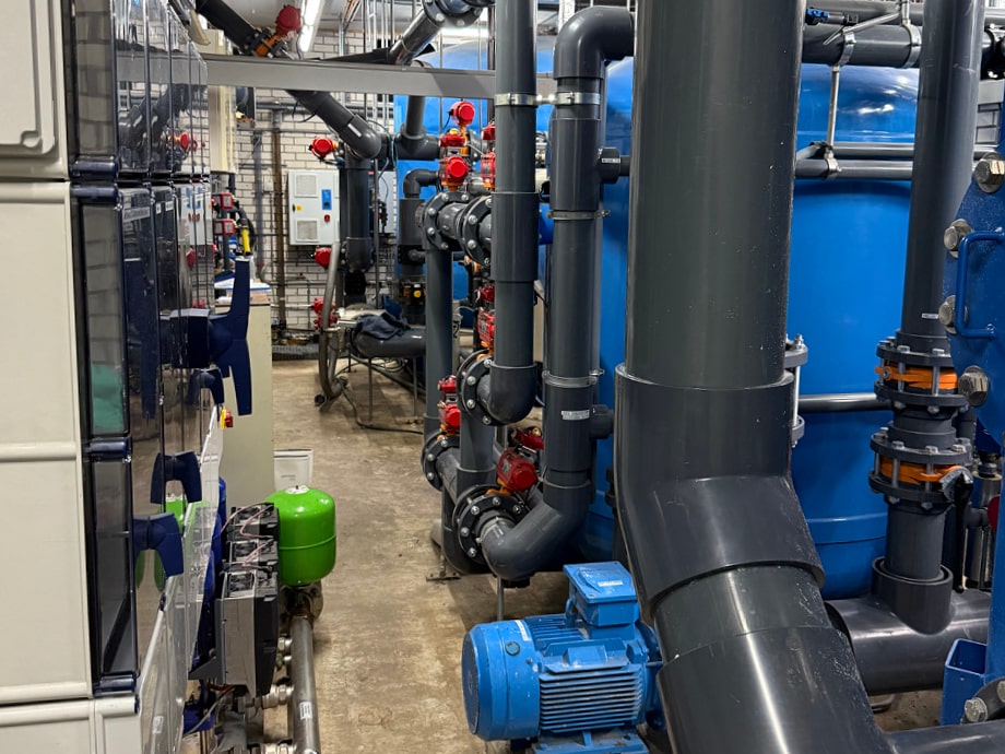 Waterpunten en servicezuilen op camping De Kleine Wolf