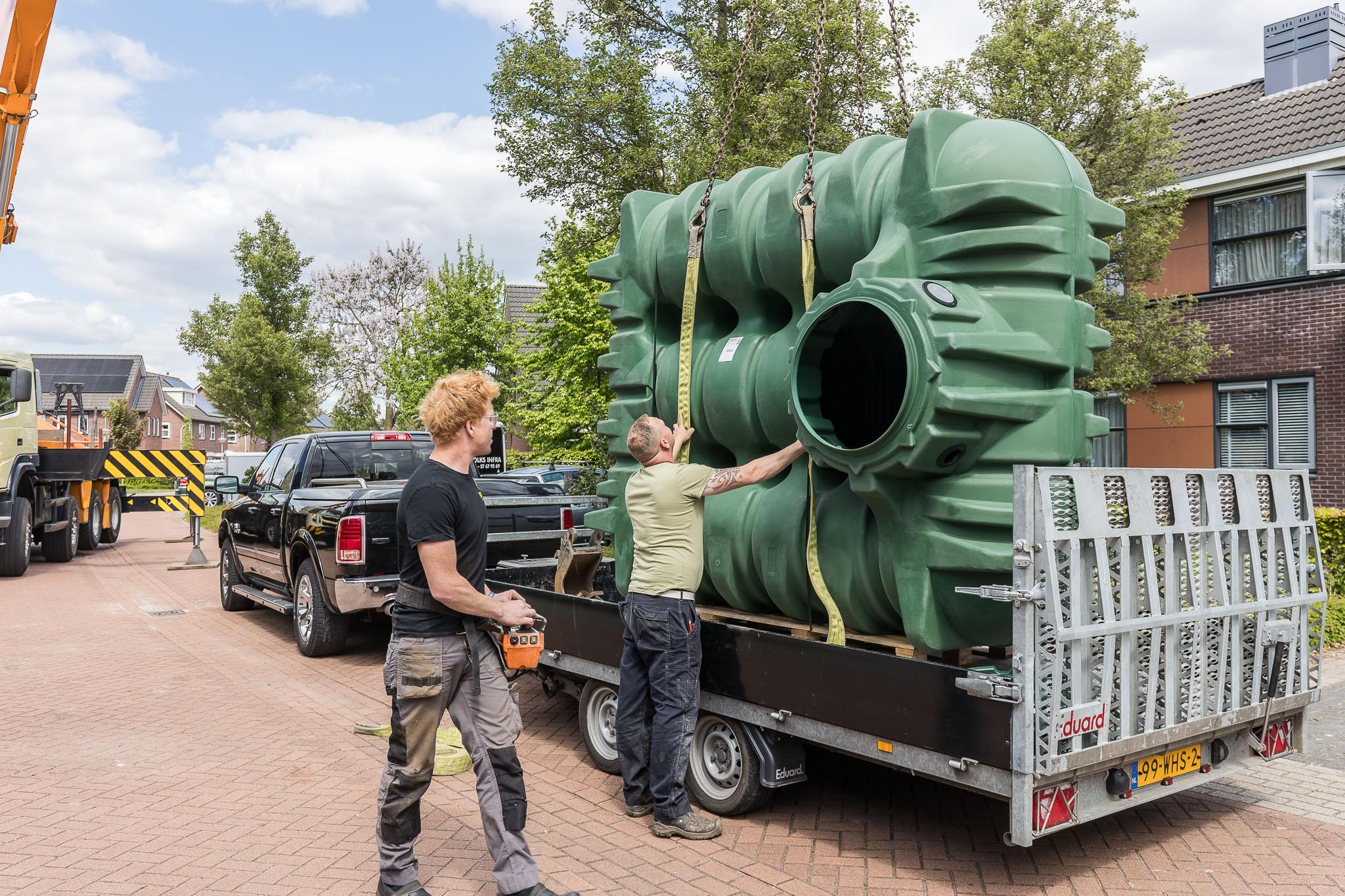 Regenwatersysteem – overzicht buiten