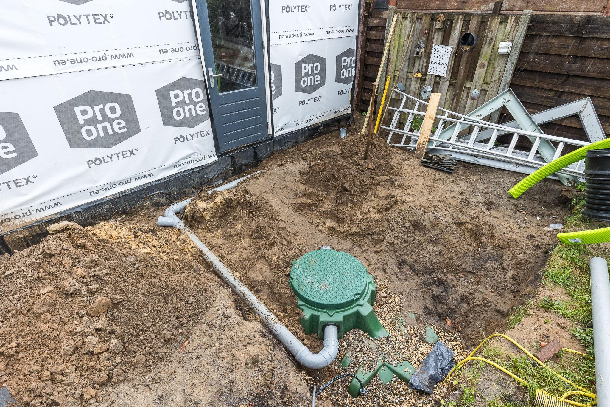 Regenwatersysteem – detail aansluitingen