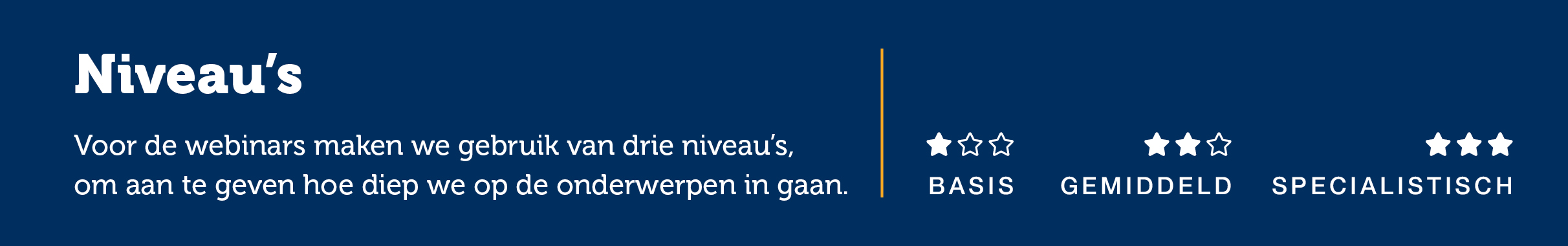 Webinar niveau
