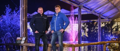 Fonteinen en waterpartijen bij Pantropica